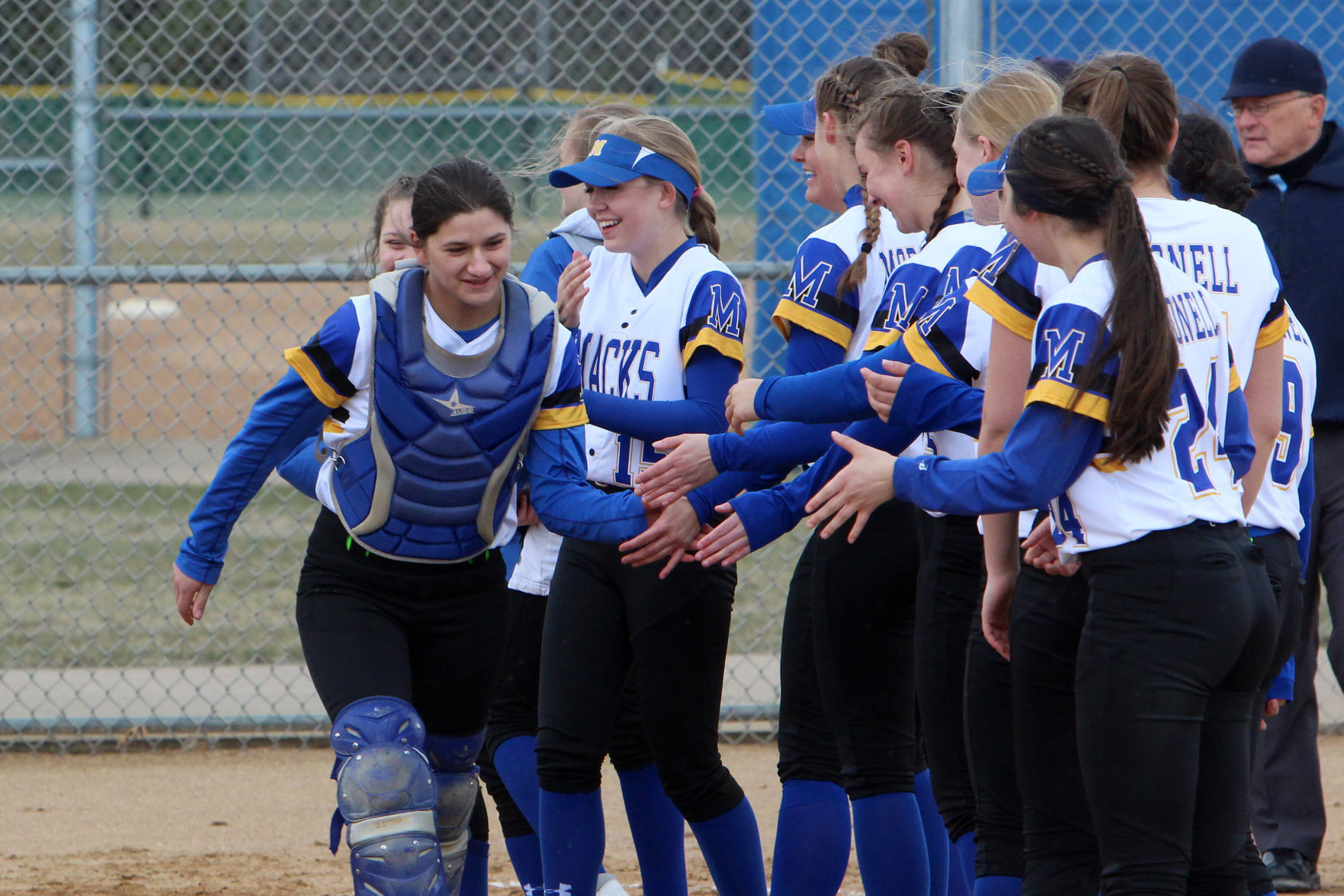 Fall Creek at McDonell softball 4-18-19